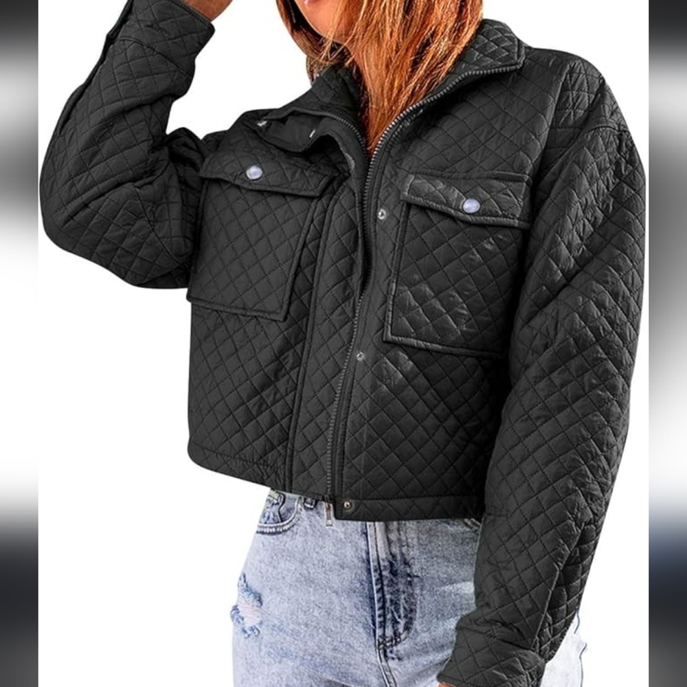 NWOT -  Zara Quilted bomber jacket